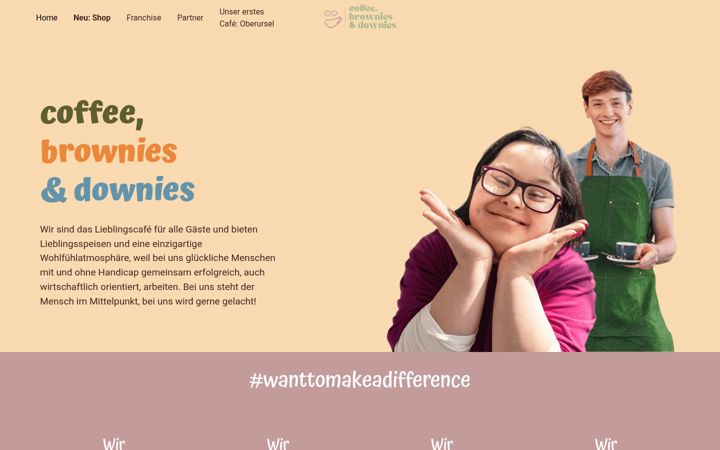 Screenshot of coffeebrowniesanddownies.de