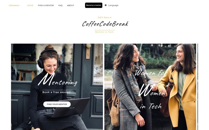 Screenshot of coffeecodebreak.de