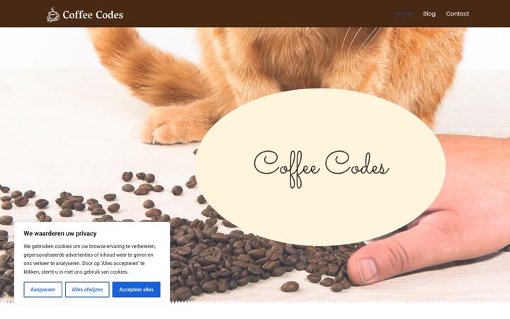 Screenshot of coffeecodes.nl