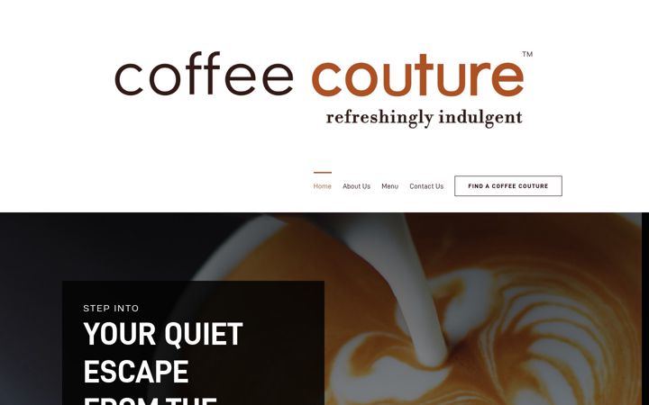 Screenshot van coffeecouture.co.za