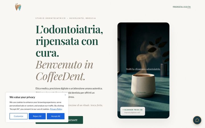 Screenshot of coffeedent.it