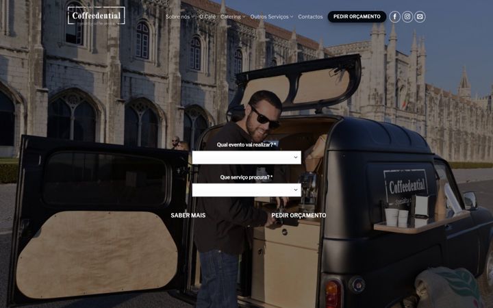 Screenshot of coffeedential.pt