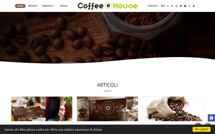 Screenshot of coffeehouseonline.it