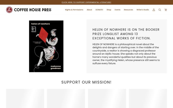 Screenshot of coffeehousepress.org