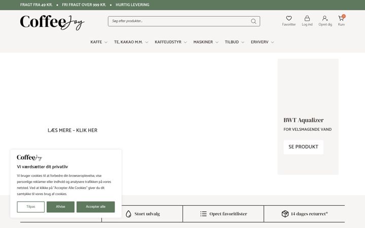 Screenshot of coffeejoy.dk