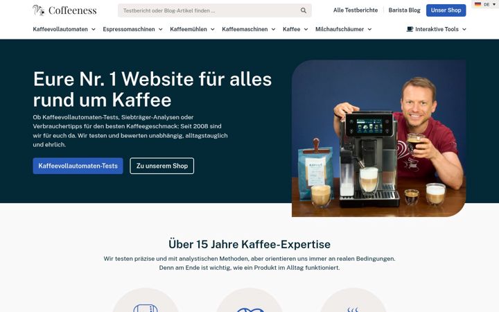 Screenshot of coffeeness.de