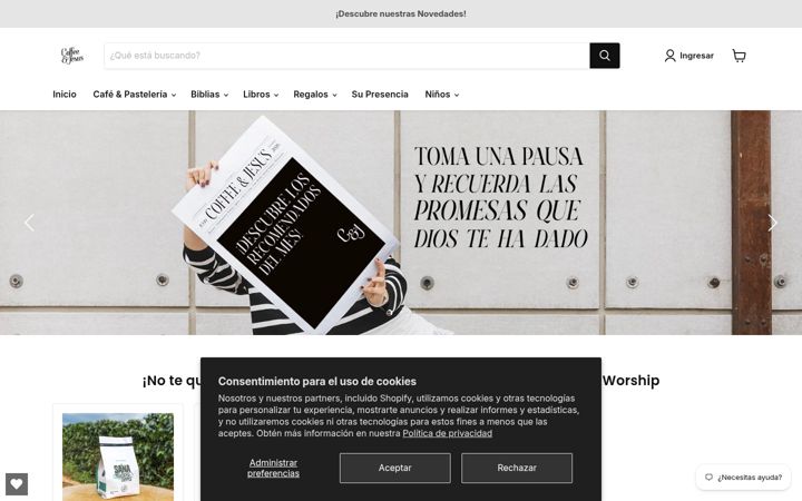 Screenshot of coffeenjesus.com