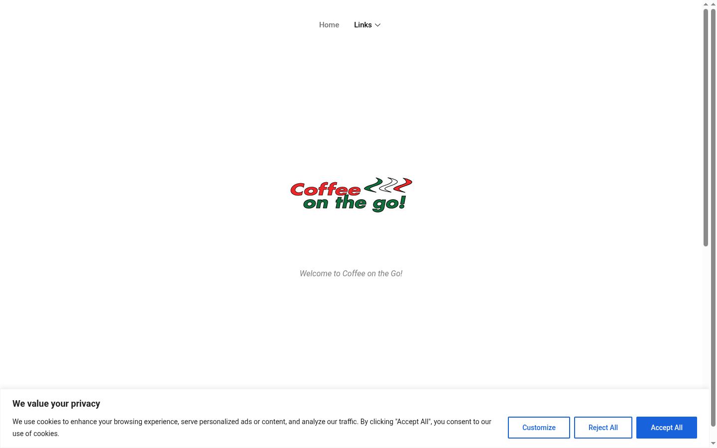 Screenshot des Einwilligungsbanners vor jeglicher Interaktion