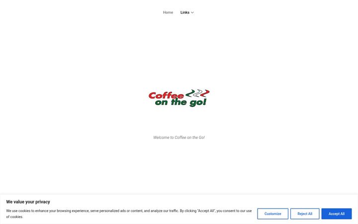 Screenshot of coffeeonthego.co.uk