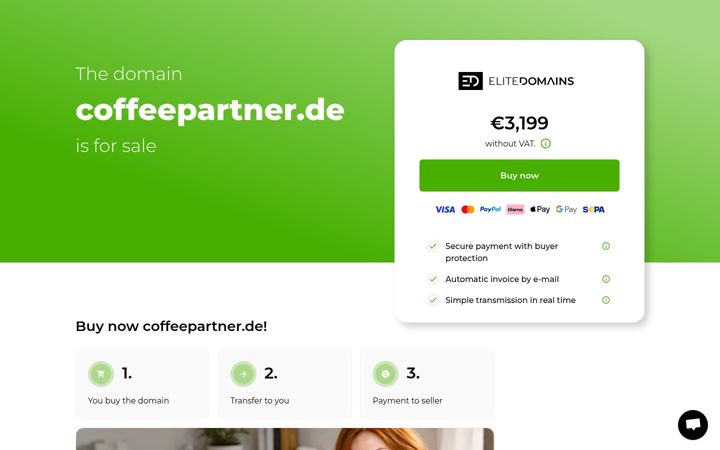 Screenshot of coffeepartner.de