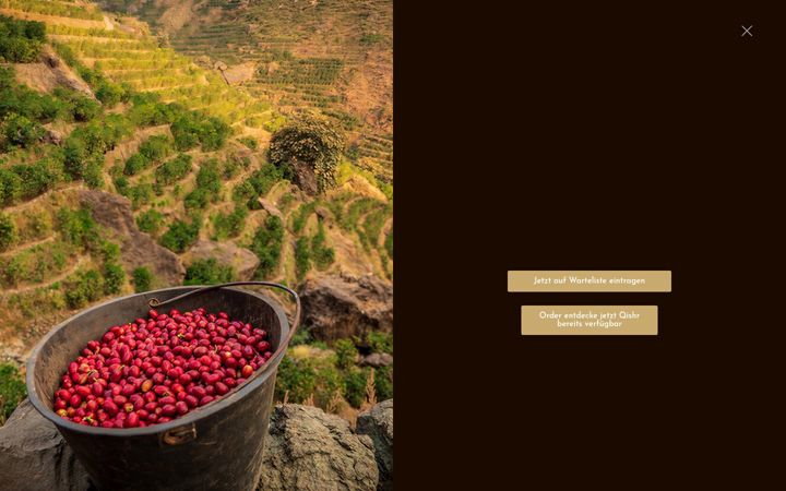 Screenshot of coffeepearls.de