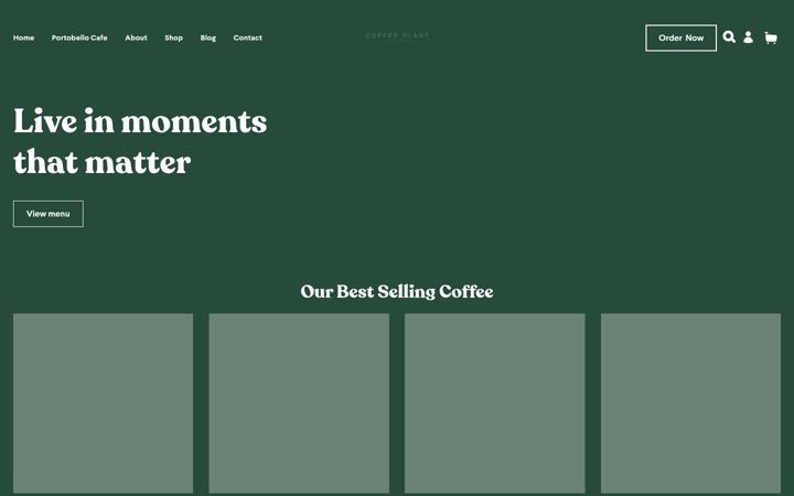 Screenshot di coffeeplant.uk
