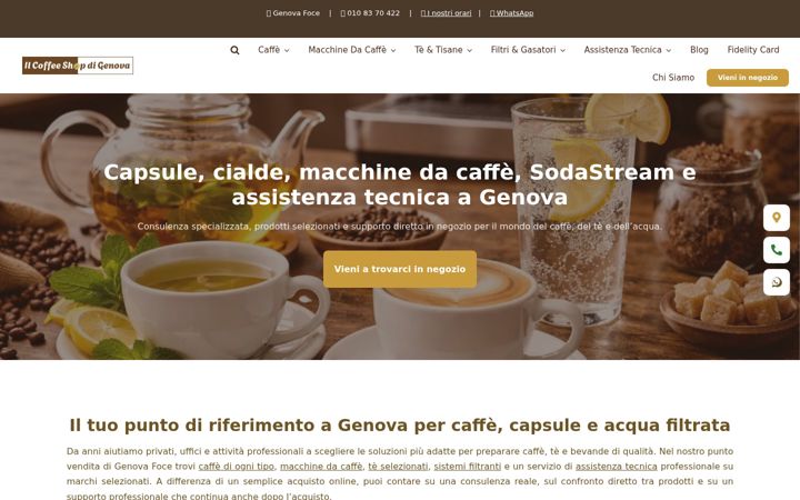 Snímek obrazovky coffeeshopgenova.it