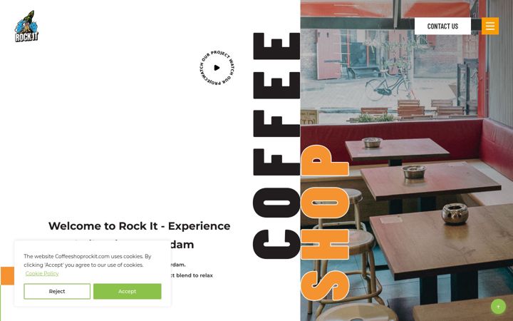 Screenshot of coffeeshoprockit.com