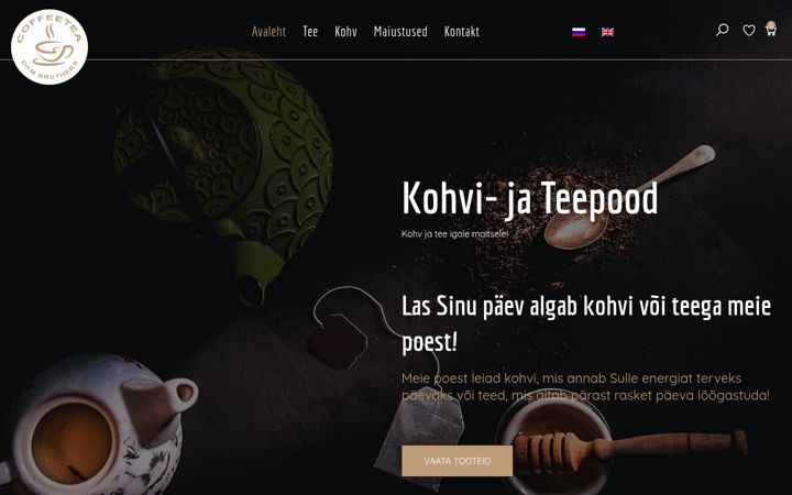 Screenshot of coffeetea.ee