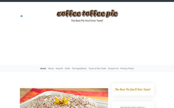 Screenshot of coffeetoffeepie.com
