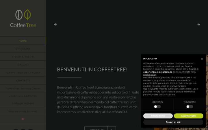 Screenshot of coffeetree.it
