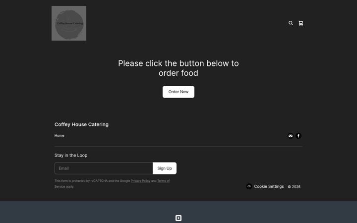 Screenshot di coffeyhousecatering.co.uk