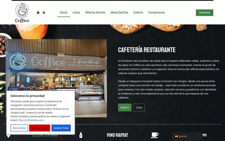 Screenshot of cofficelleida.com