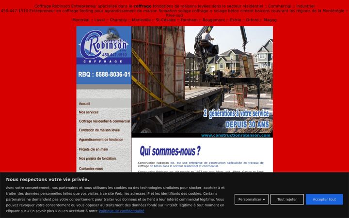 Screenshot of coffragerobinson.com