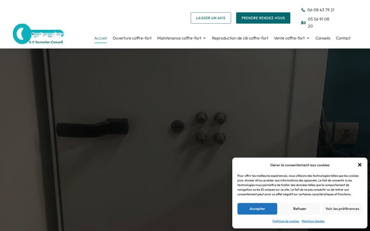 Skærmbillede af coffre-fort-nouvelle-aquitaine.fr