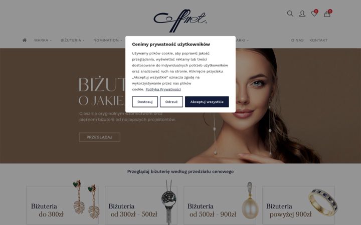 Snímek obrazovky coffret.pl