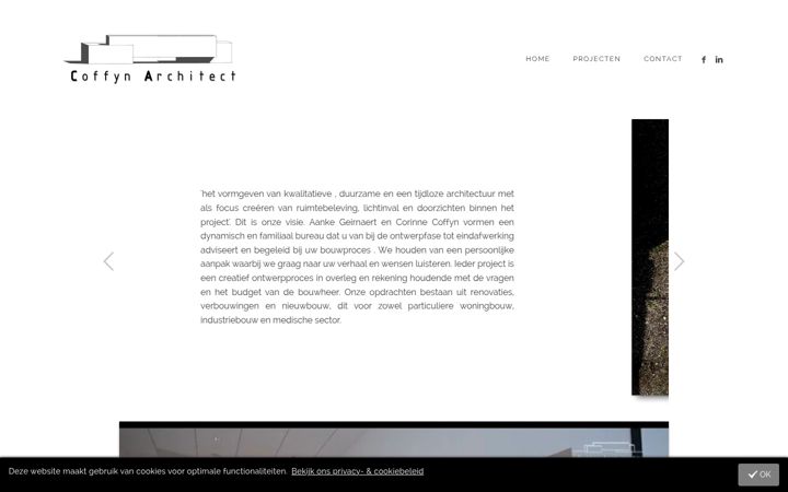 Screenshot of coffyn-architect.be