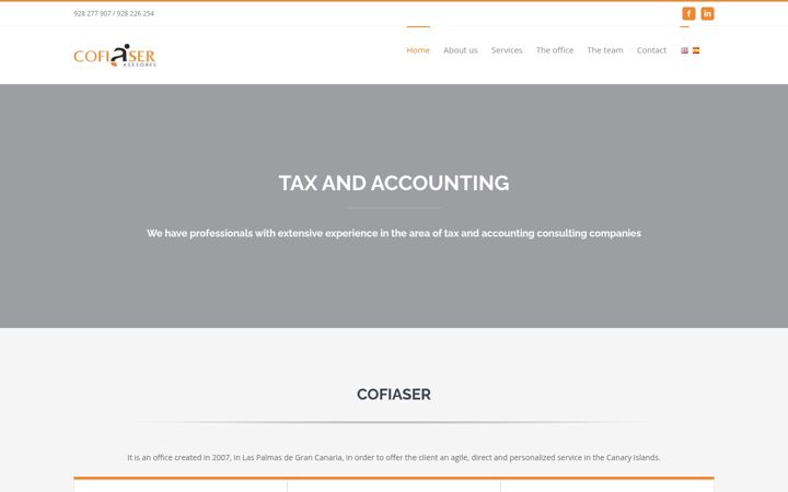 Screenshot of cofiaser.com