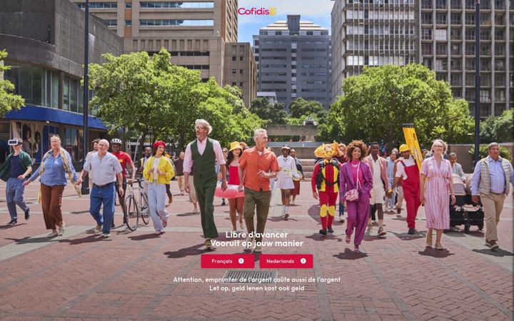 Screenshot of cofidis.be