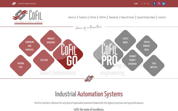 Screenshot of cofil.com