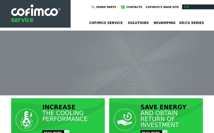 Screenshot of cofimcoservice.com