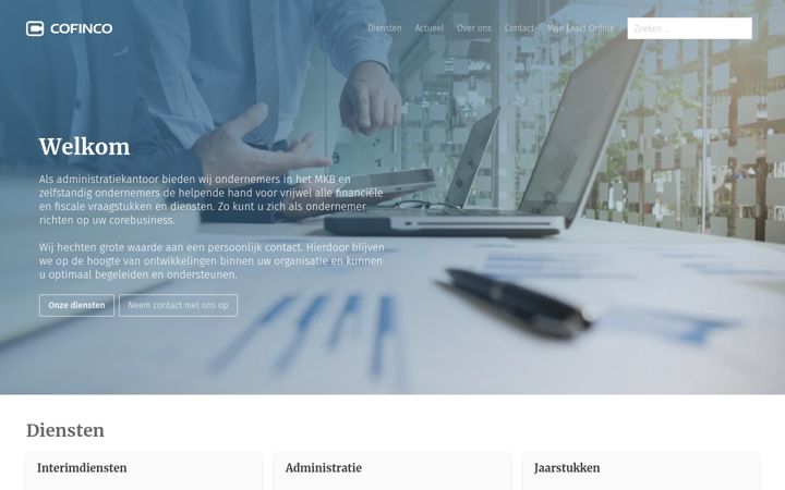 Screenshot of cofinco.nl