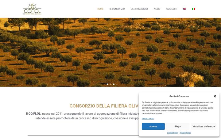 Screenshot di cofiol.it