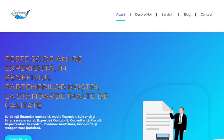 Screenshot van cofires.ro