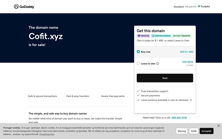 Screenshot of cofit.xyz