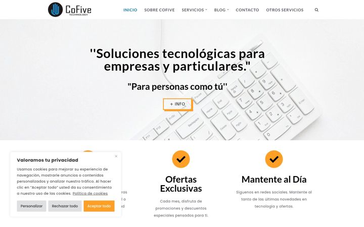 Screenshot of cofivetechnology.com