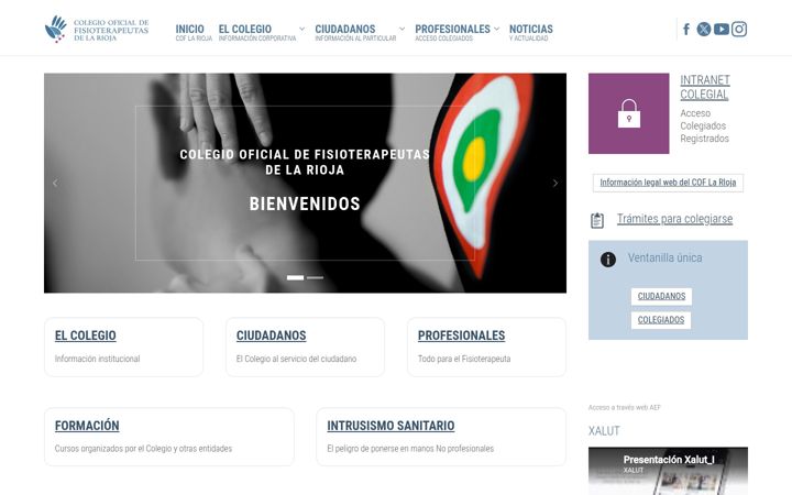 Screenshot of coflarioja.org