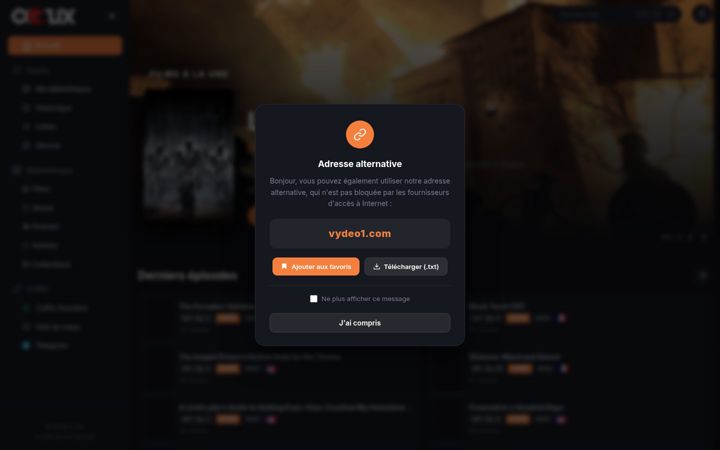 Screenshot of coflix.blue