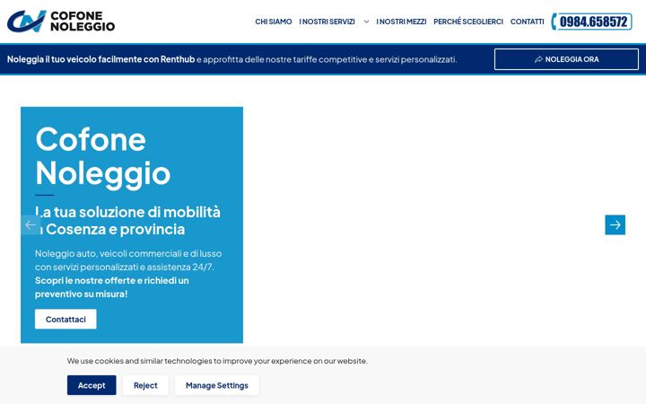Screenshot of cofonenoleggio.it