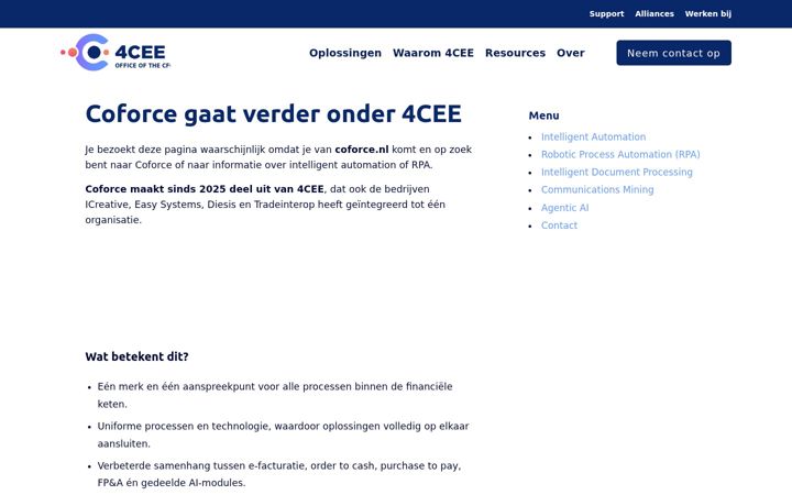 Screenshot of coforce.nl