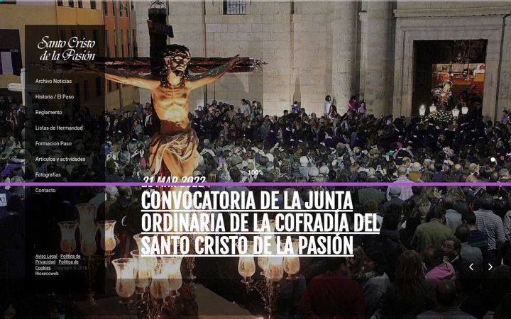 Capture d'écran de cofradiadelapasion.es