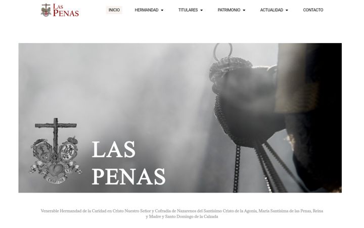 Skjámynd af cofradiadelaspenas.org