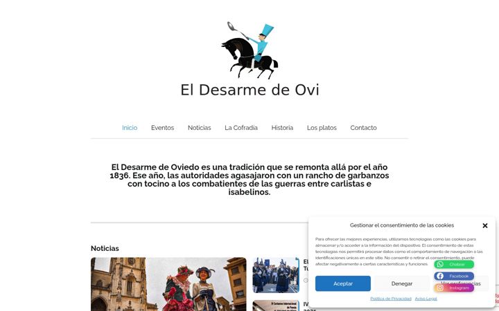 Capture d'écran de cofradiadeldesarme.es