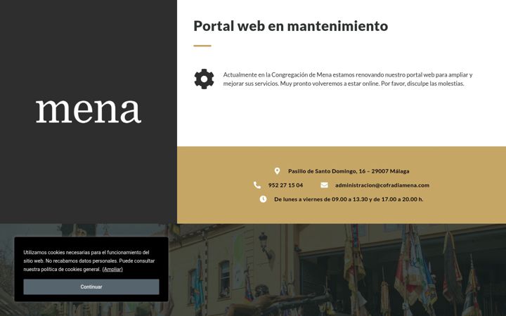 Screenshot of cofradiamena.es