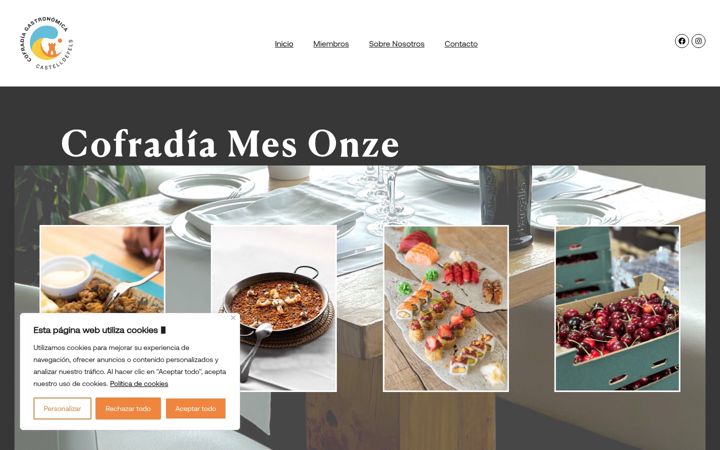 Screenshot of cofradiamesonze.es