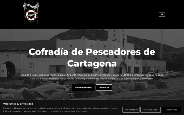 Capture d'écran de cofradiapescadorescartagena.es