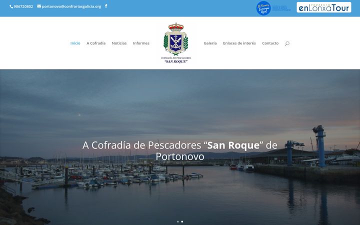 Screenshot of cofradiaportonovo.com