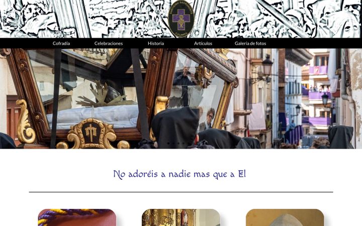 Screenshot of cofradiasantisimocalanda.com
