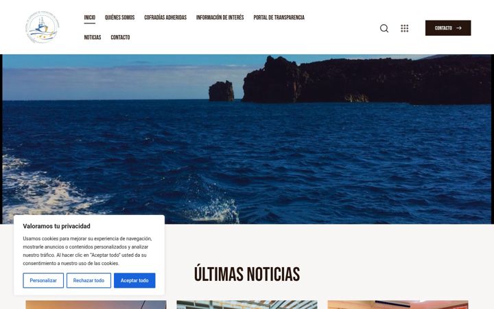 Screenshot of cofradiascanarias.com