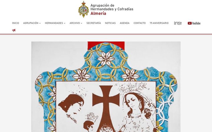 Screenshot of cofradiasdealmeria.es